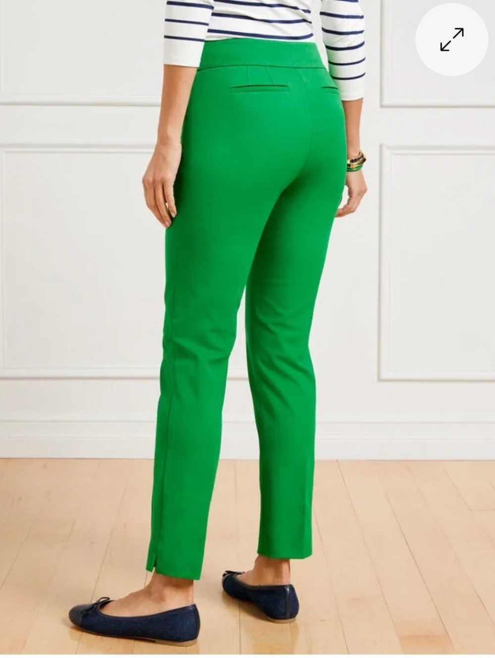 Talbots Womens Chatham Cotton Bi-Stretch Slim Ankle Pants EUC Size 6